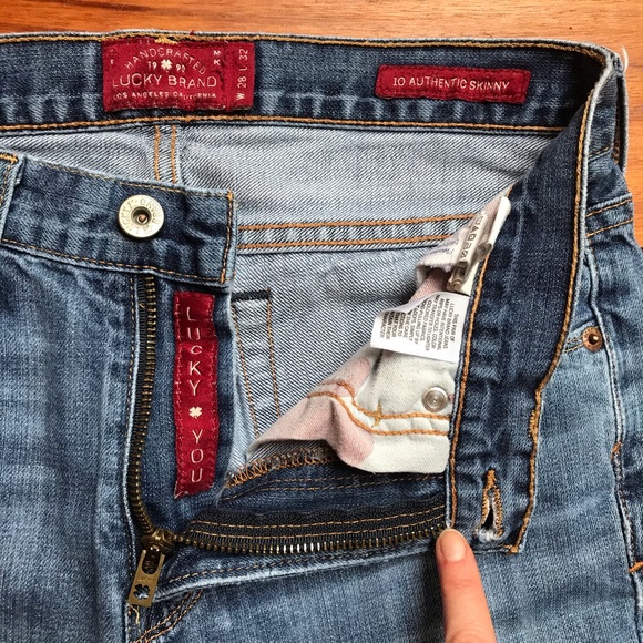 Lucky Brand Medium Wash Skinny Leg Jeans, EUC 28 - Picture 5 of 12